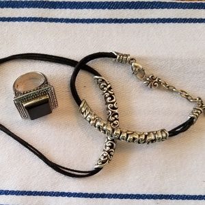 Brighton necklace & bracelet set and ring